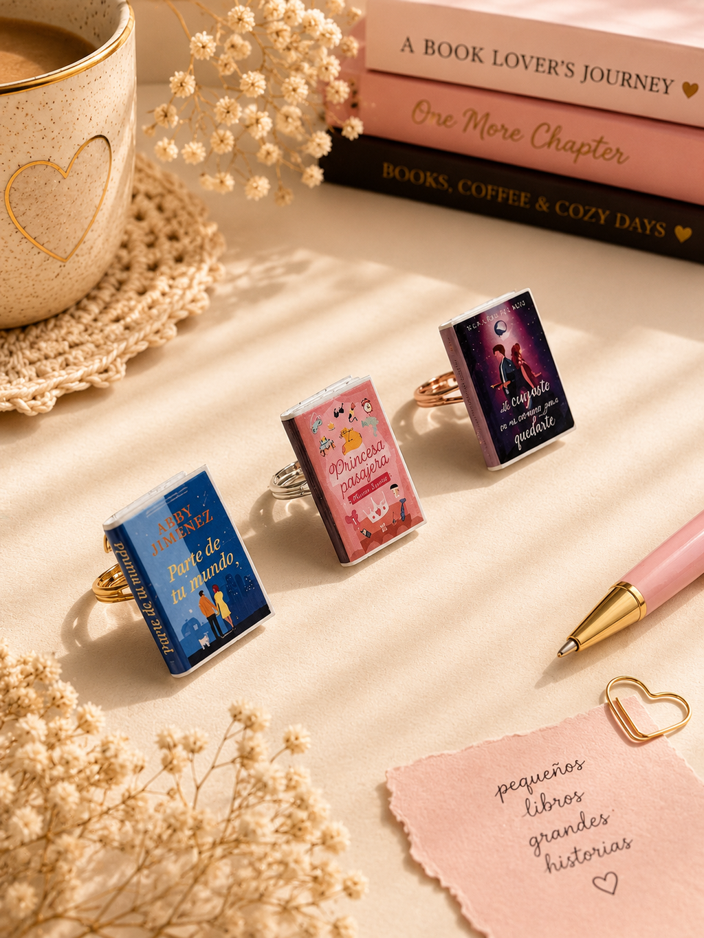💍 Personalized Mini Book Ring