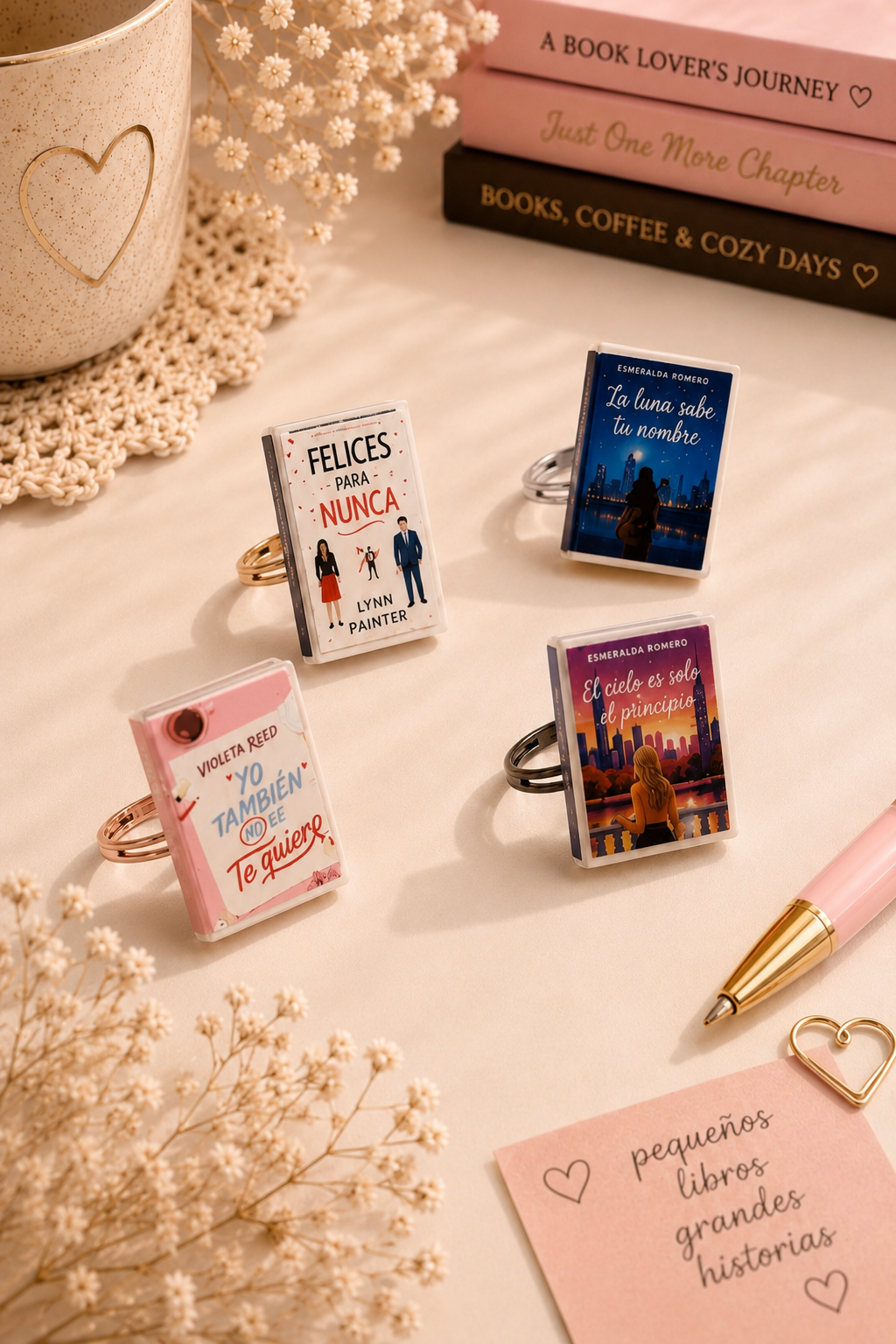 💍 Personalized Mini Book Ring